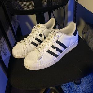 Adidas Superstar ADV Shoes: Size 11
Color: Footwear White/ Core Black